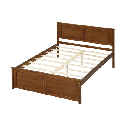 Full Size Wood Bed Frame with Headboard Simple Bed Frame at Gallery Canada
