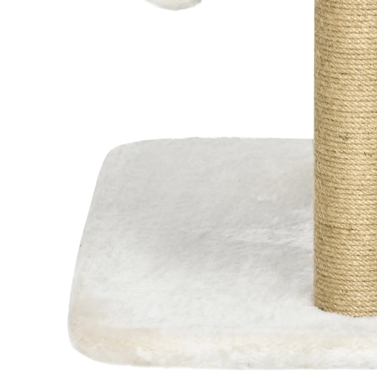 Small Cat Tower Condo, Jute Scratching Posts, Top Perch, Dangling Balls, White Cat Trees at Gallery Canada