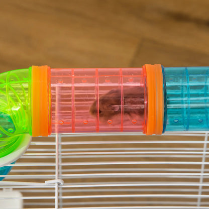 3-Tier Large Steel Small Animal Cage, Exercise Wheel, Water Bottle, Food Dish, Blue Hamster Cages at Gallery Canada