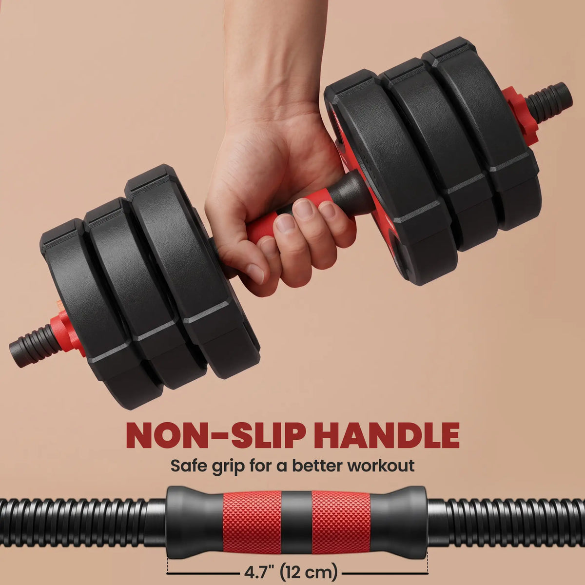 5-in-1 Adjustable Dumbbell Set, 66 lb, Converts To Barbell Dumbbells & Barbells at Gallery Canada