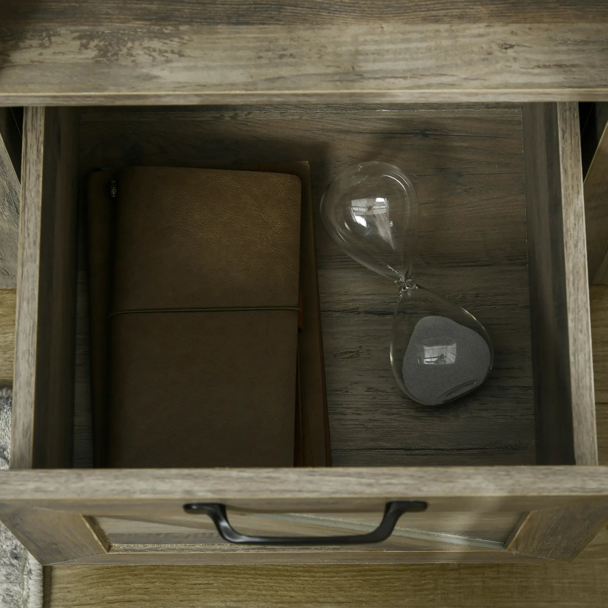 Farmhouse Side Table With Storage, Nightstand, Grey Side Tables at Gallery Canada
