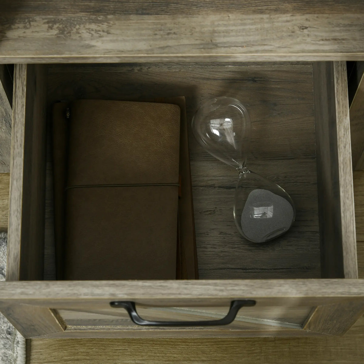 Farmhouse Side Table With Storage, Nightstand, Grey Side Tables at Gallery Canada