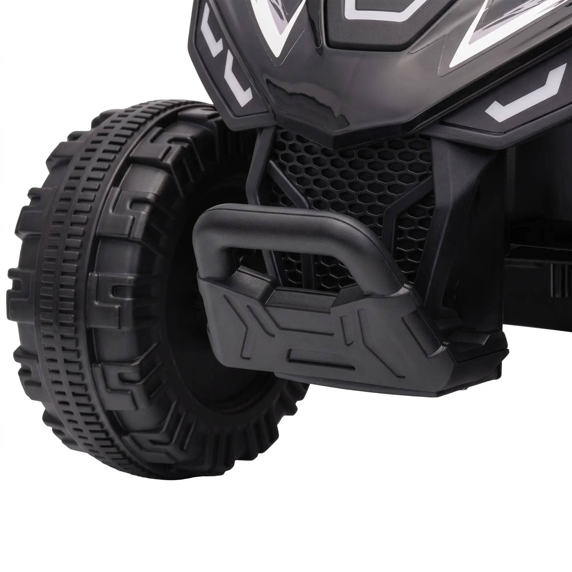 6V Kids ATV, 4 Wheels Quad, Button Control, 45Mins, Black Electric Toy Cars at Gallery Canada