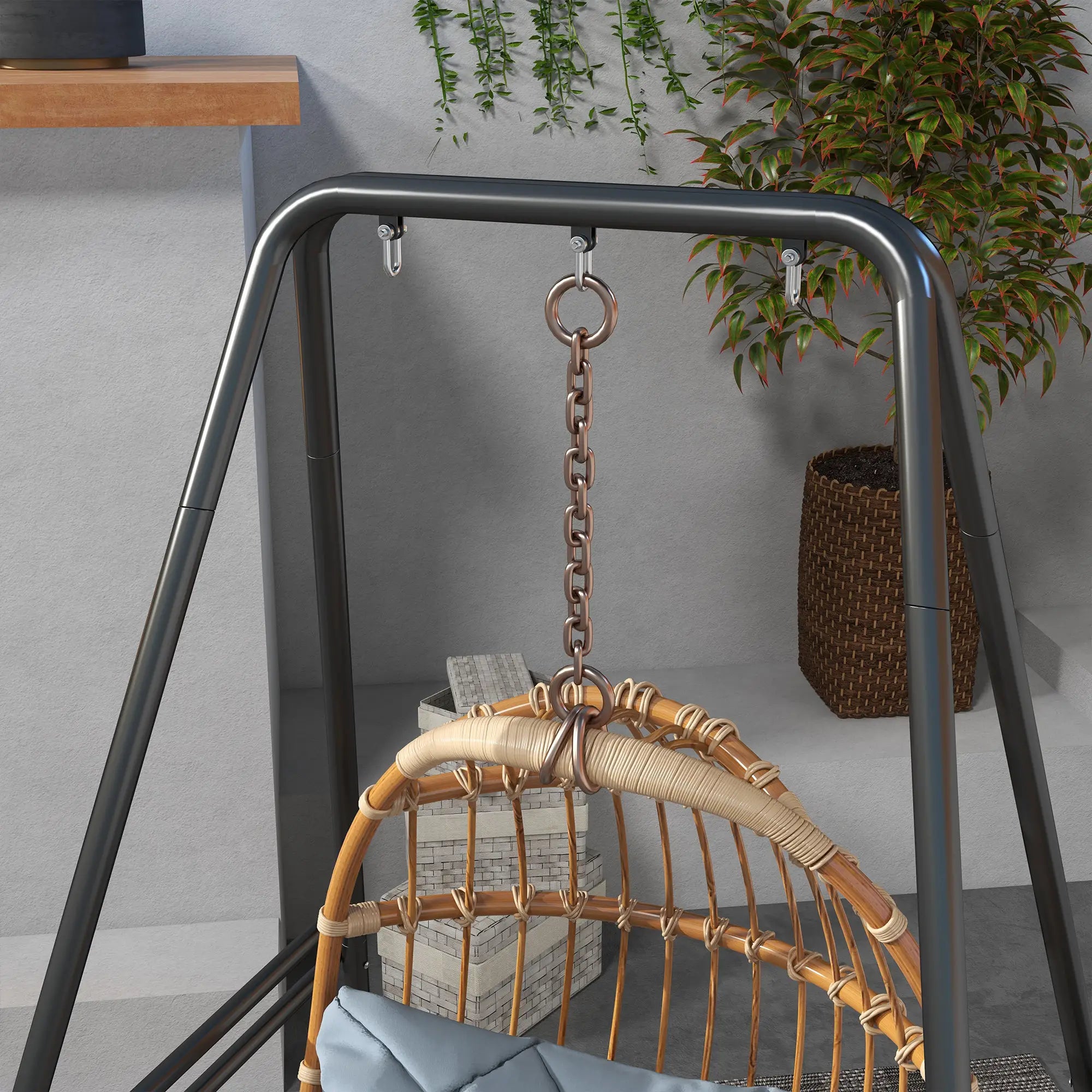 Heavy Duty Metal Hammock Chair Stand, 48.8
