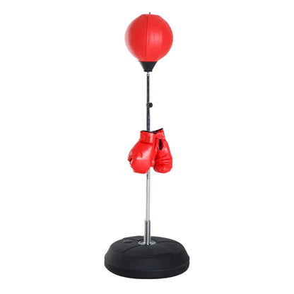Boxing Bag With Stand, 49.6"-56.7" Adjustable Height, Fillable Base Strength Training Equipment at Gallery Canada
