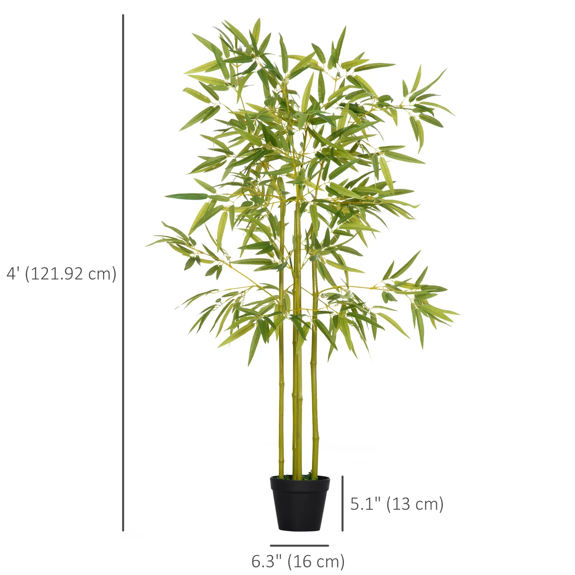 5FT Artificial Bamboo Tree, Faux Plant in Nursery Pot, Indoor Decor Artificial Trees at Gallery Canada