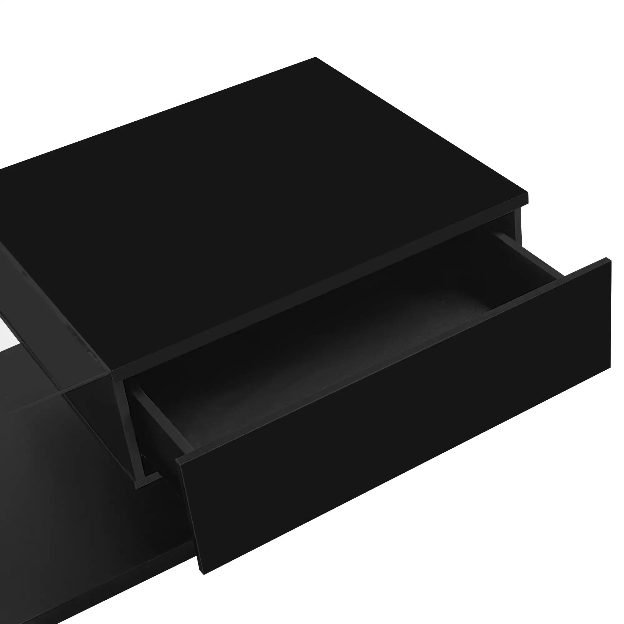 Coffee Table, Glass Top with LED, 41.5