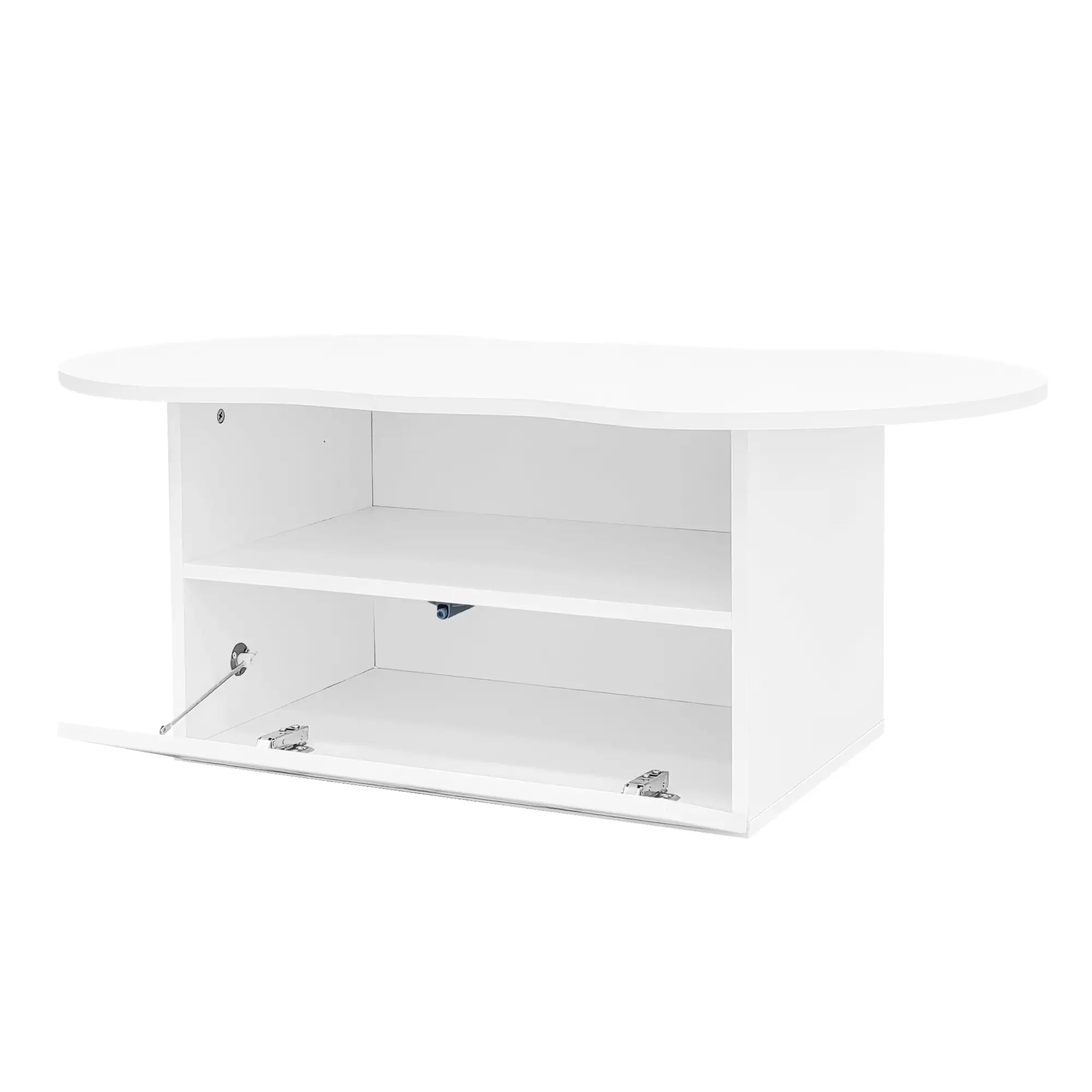 Coffee Table with Drawer, Open Storage, 39.5