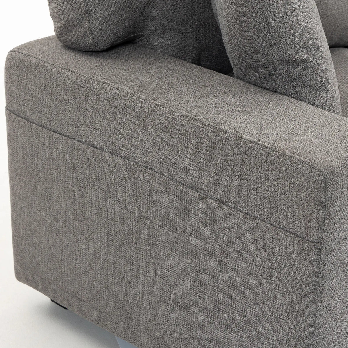 3-Seater Sofa With Storage Pockets, Grey 3-Seater Sofas at Gallery Canada