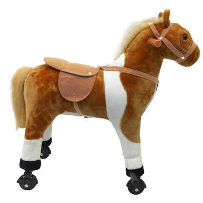 Kids Rocking Horse, Large Ride on Toy for Toddlers, Brown Rocking Horses at Gallery Canada