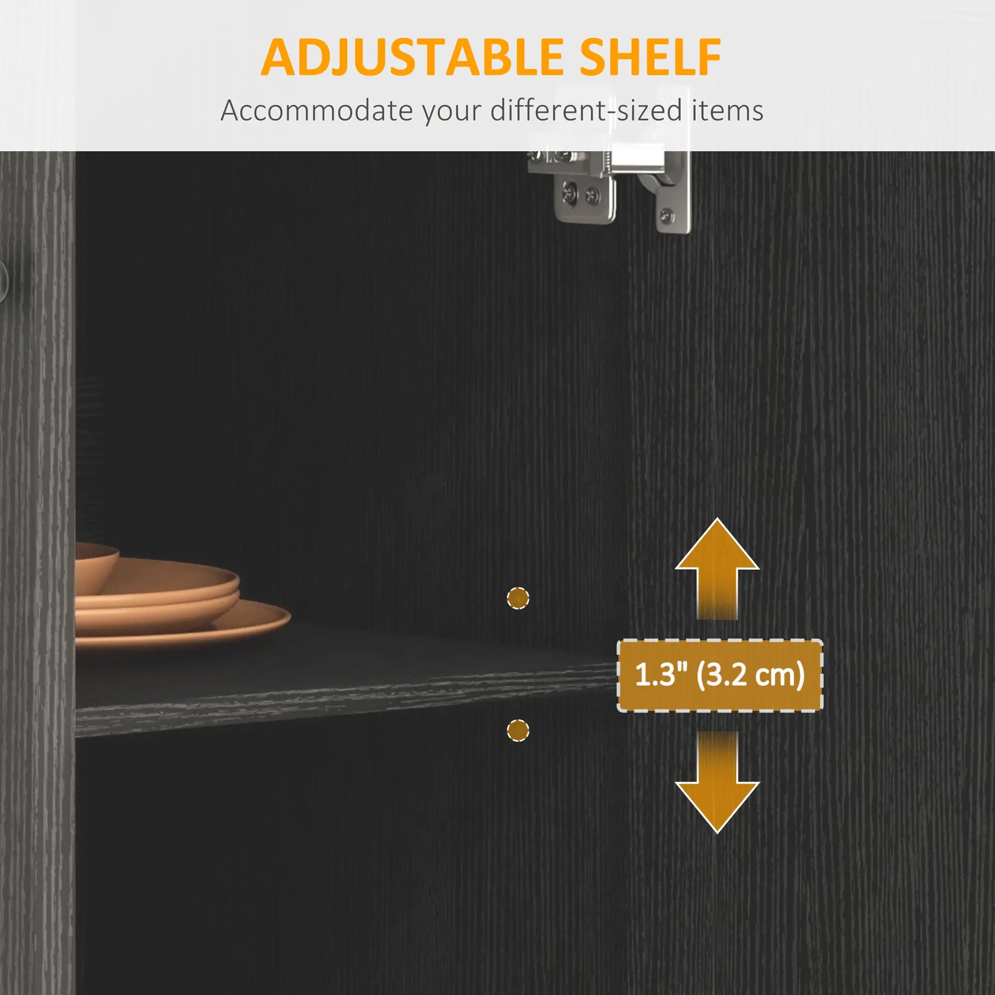 Modern Rolling Kitchen Island Cart, Natural Wood Top, Distressed Black, Black Kitchen Islands & Kitchen Carts at Gallery Canada