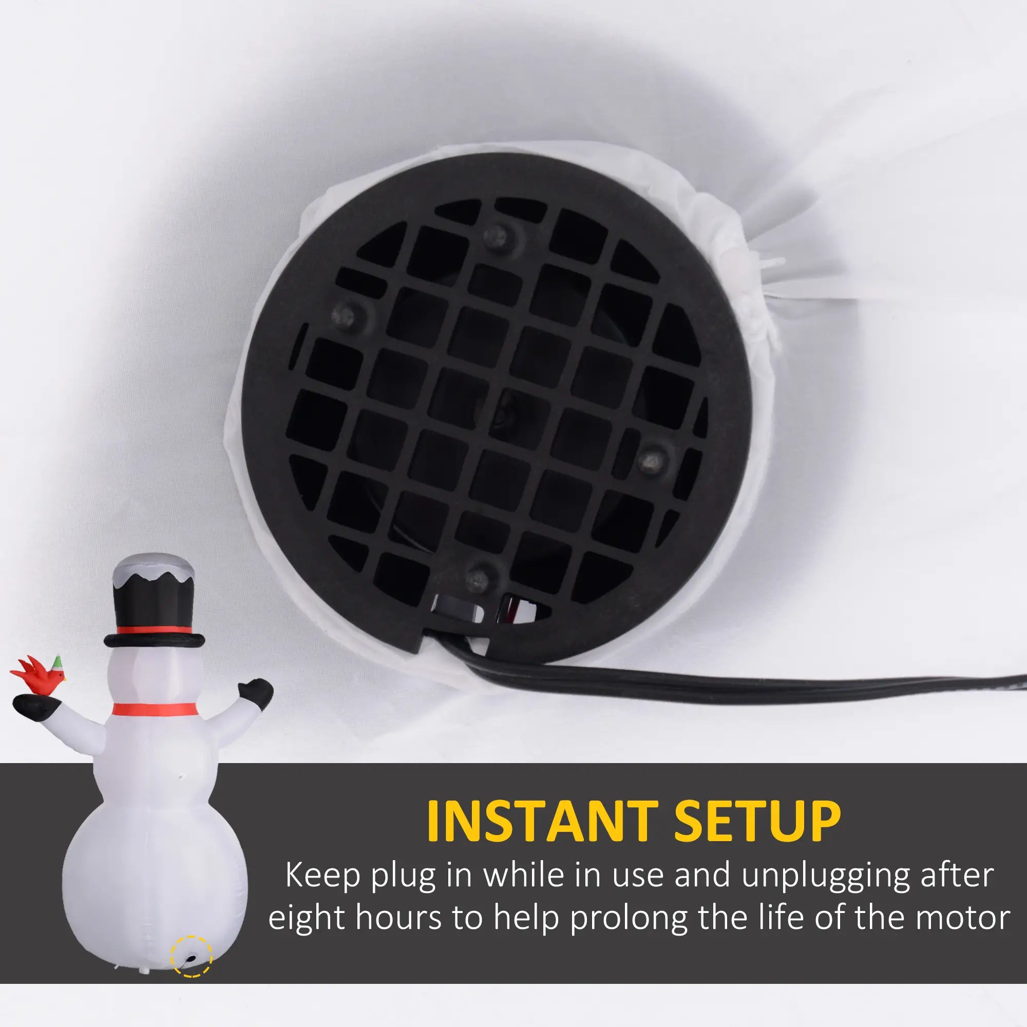 12FT Inflatable Snowman, Rotating LED Light, Indoor Outdoor Decor Christmas Inflatables at Gallery Canada