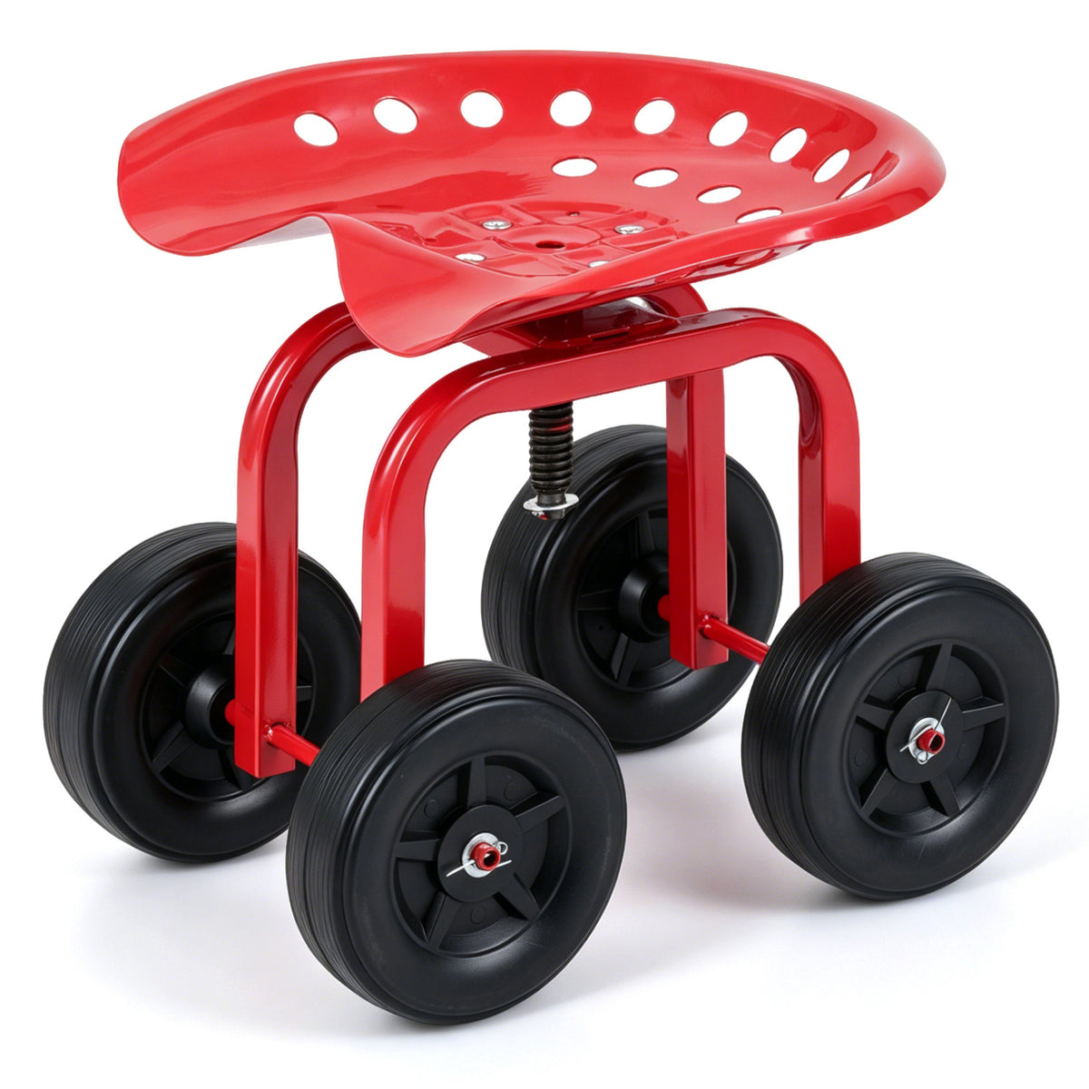 Garden Rolling Workseat, 360° Swivel, Adjustable Height, Red Garden Tools at Gallery Canada