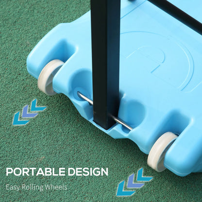 Adjustable Basketball Hoop Stand, 36.5"-48.5", Portable Goal System, Blue Basketball at Gallery Canada