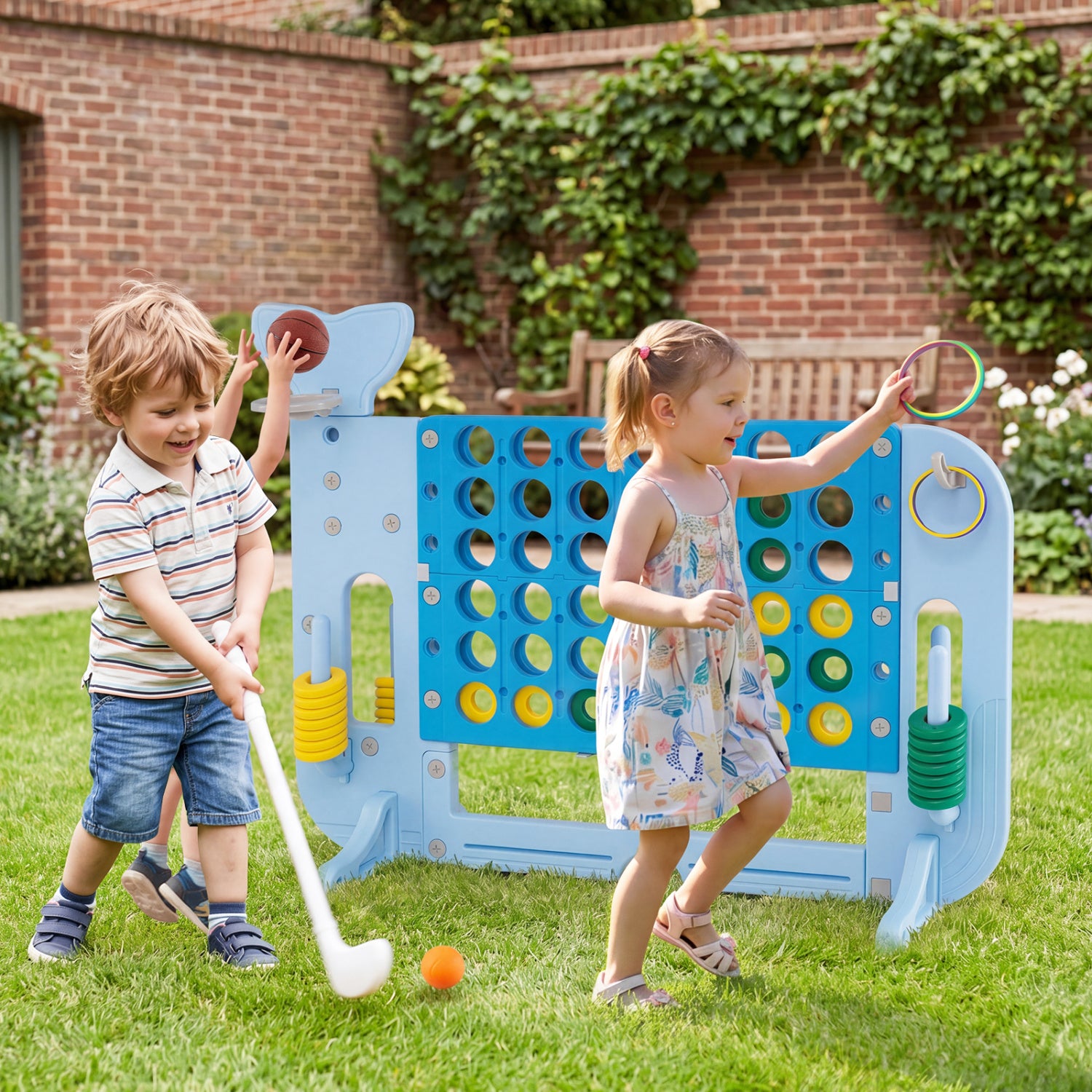 Jumbo Connect Four Game Set, With Ring Toss, Blue Lawn Games at Gallery Canada