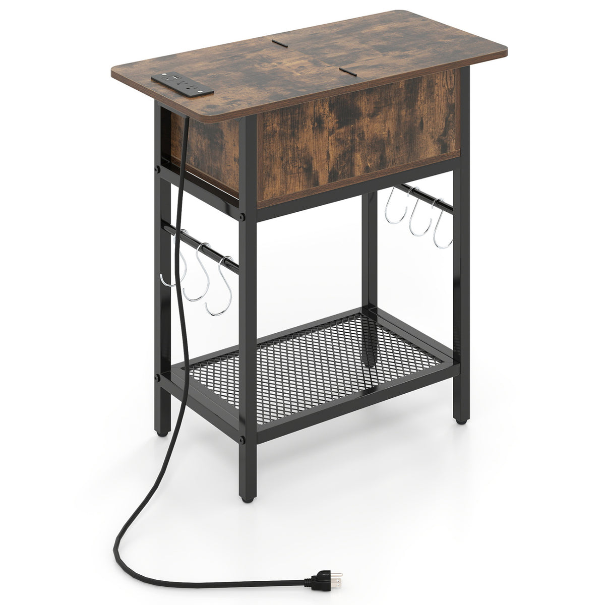End Table With Charging Station, USB Ports, Flip Top End & Side Tables at Gallery Canada