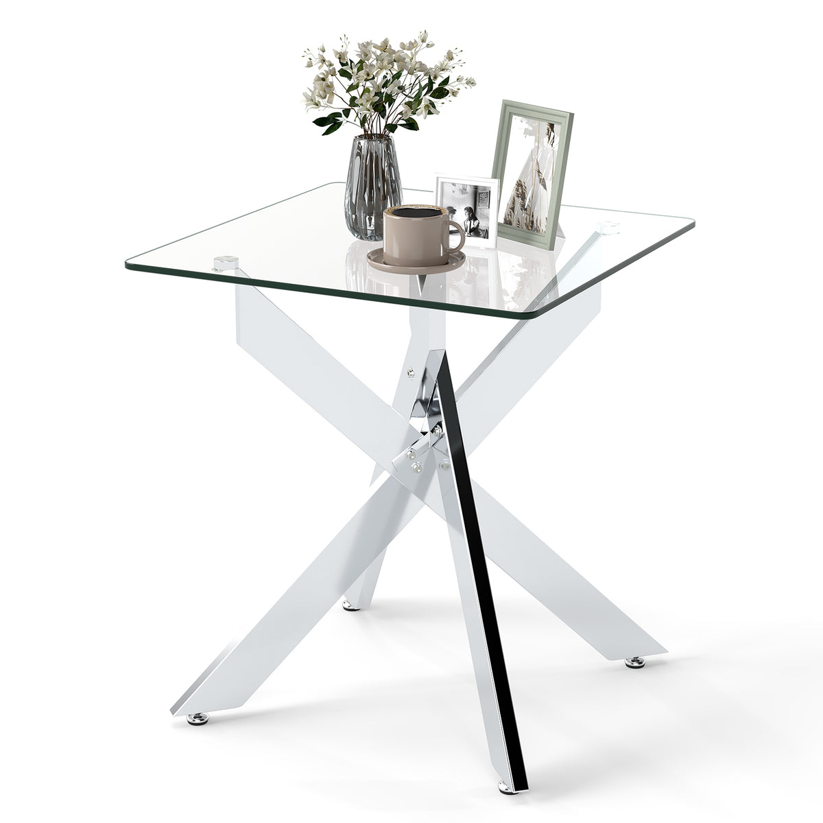 Glass Side Table Square End Table End & Side Tables at Gallery Canada