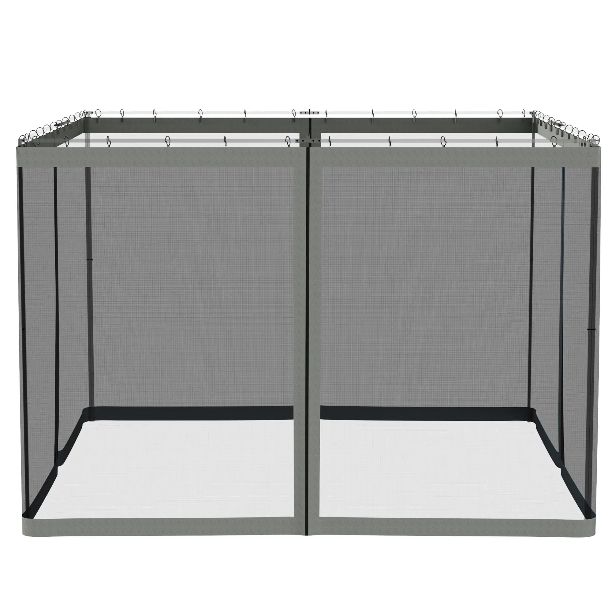 Replacement Mosquito Netting For Gazebo, 10' X 10', With Zippers, Black Gazebo Sidewalls at Gallery Canada