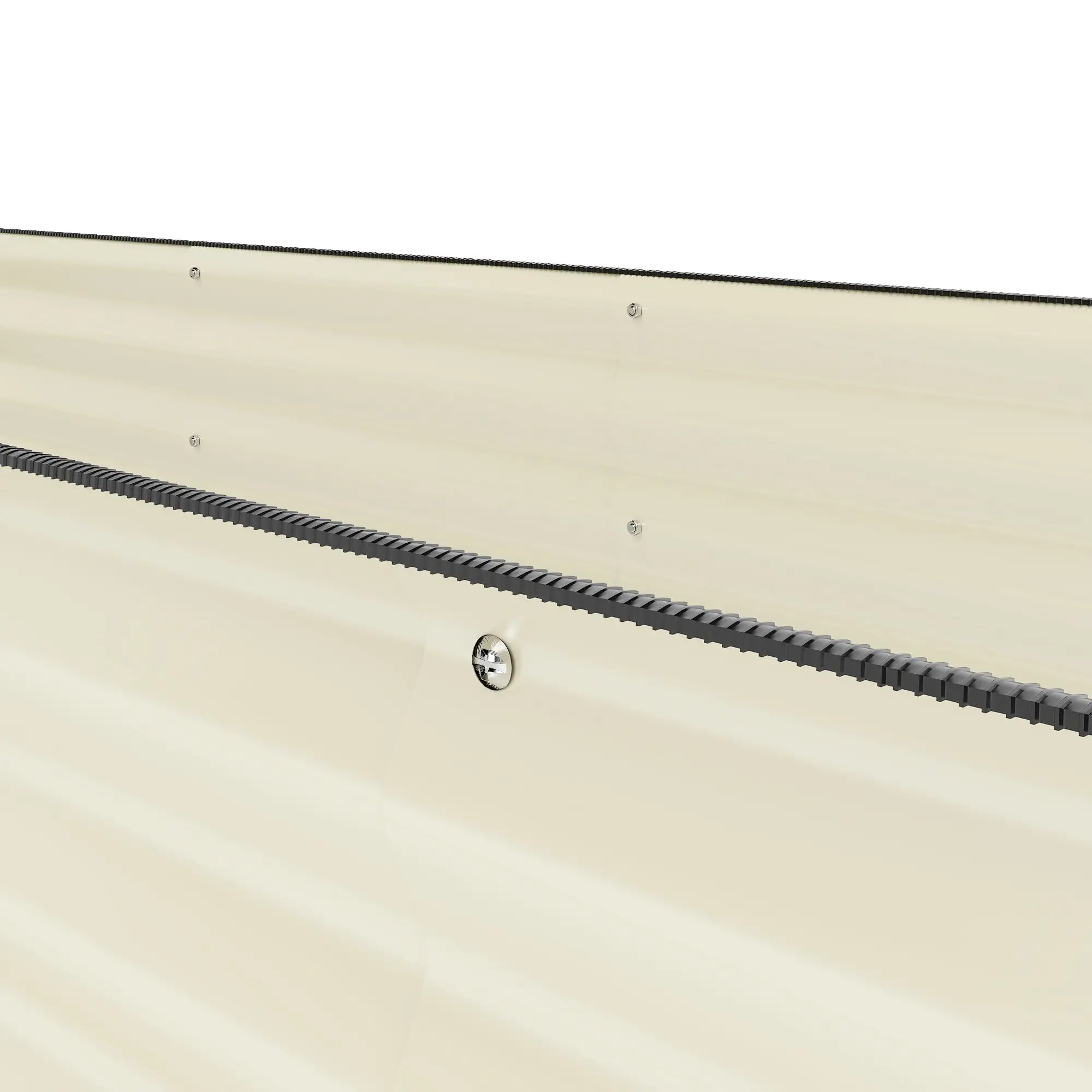 7.9 x 2 x 1ft Galvanized Raised Garden Bed Kit, Metal Planter Box, Cream White Galvanized Planter Boxes at Gallery Canada