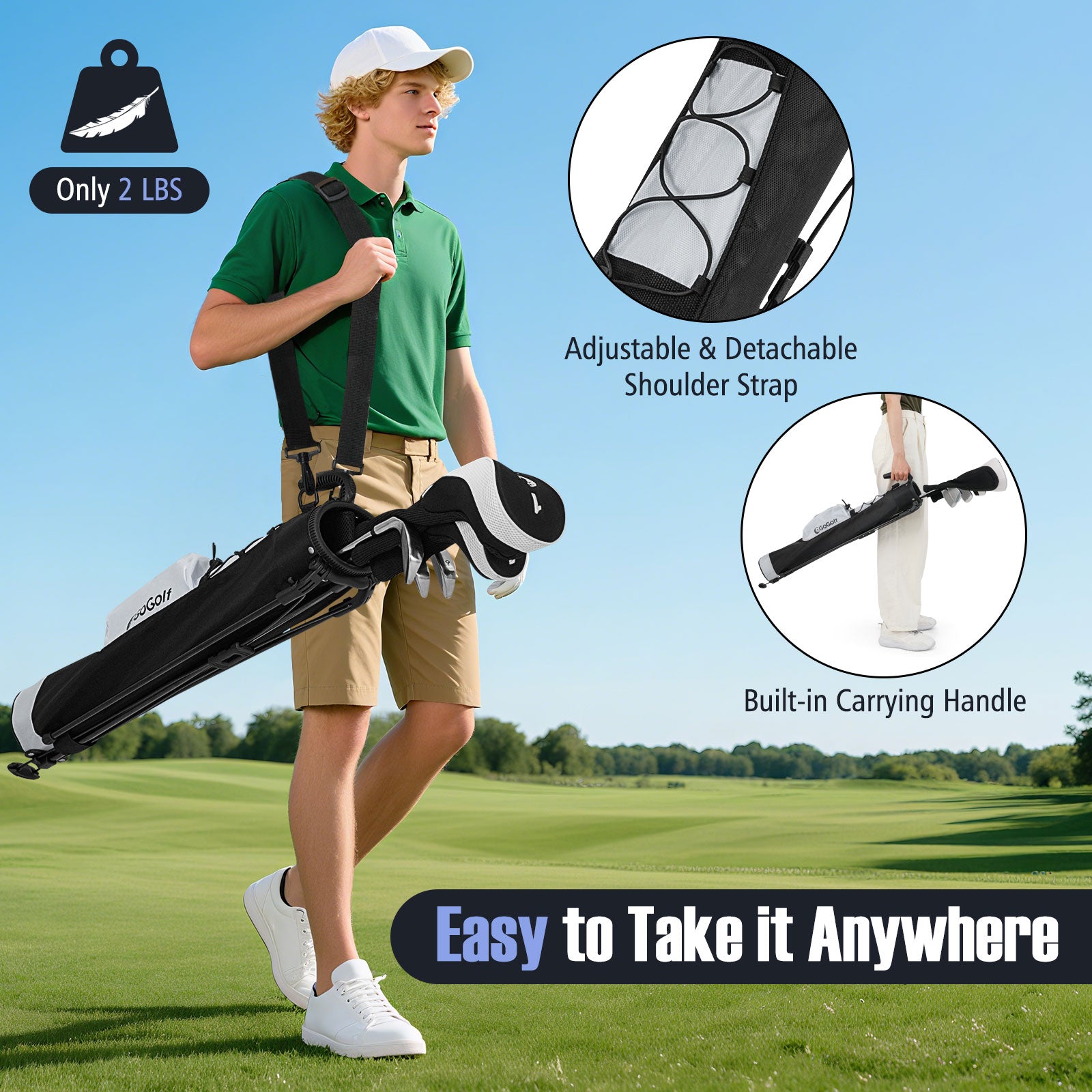 Lightweight Golf Stand Bag, Gray Golf at Gallery Canada