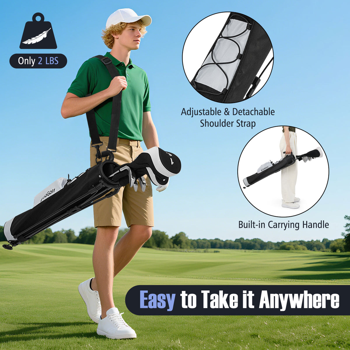 Lightweight Golf Stand Bag, Gray Golf at Gallery Canada