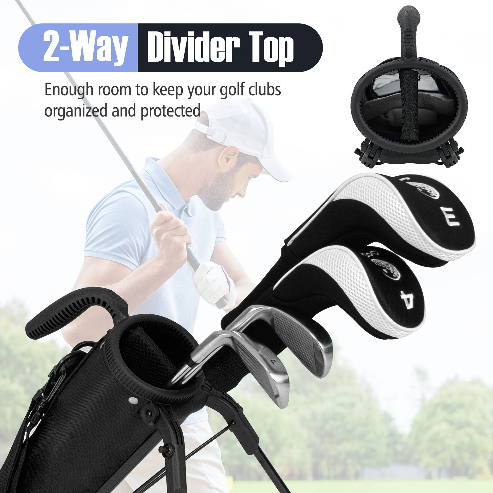 Lightweight Golf Stand Bag, Gray Golf at Gallery Canada