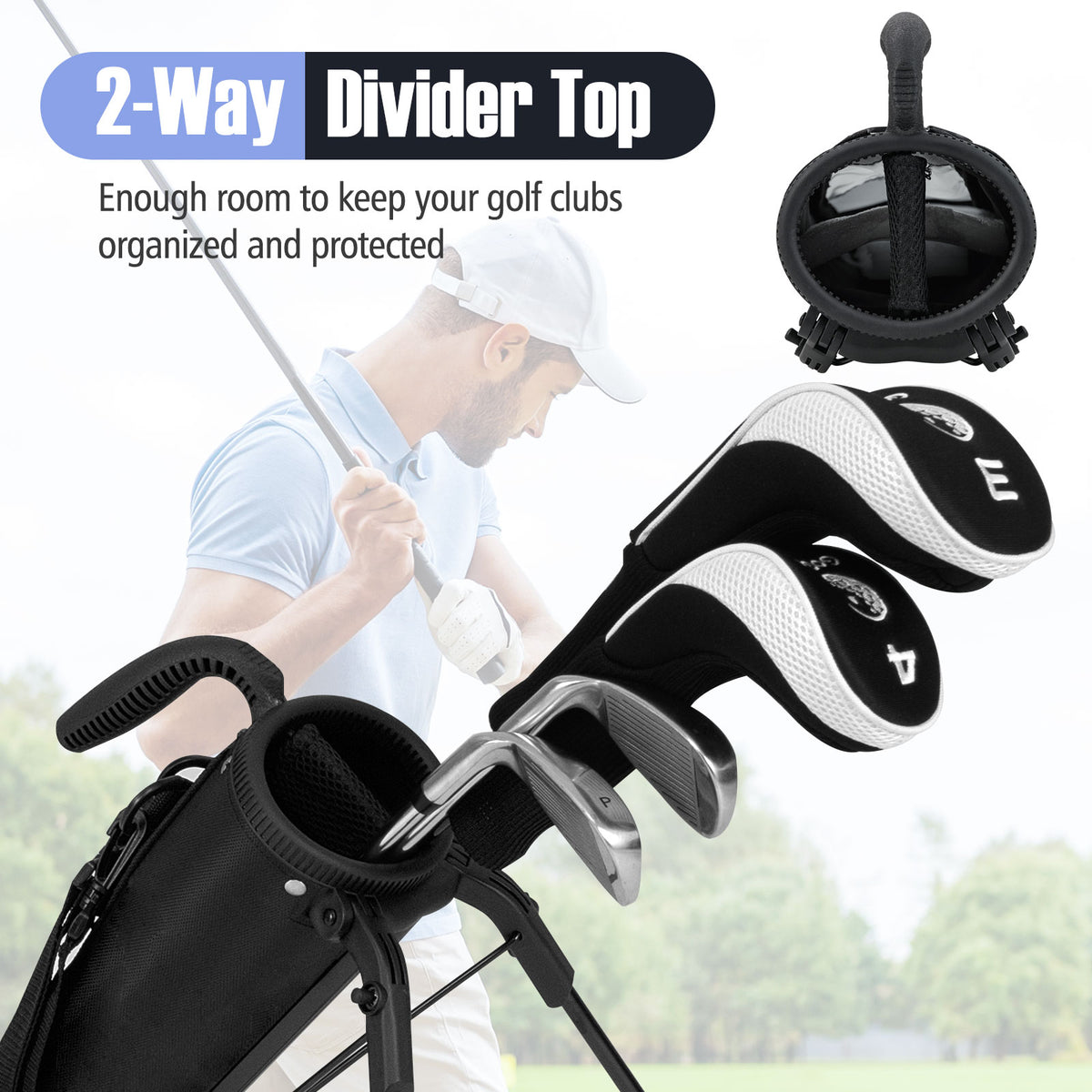 Lightweight Golf Stand Bag, Gray Golf at Gallery Canada