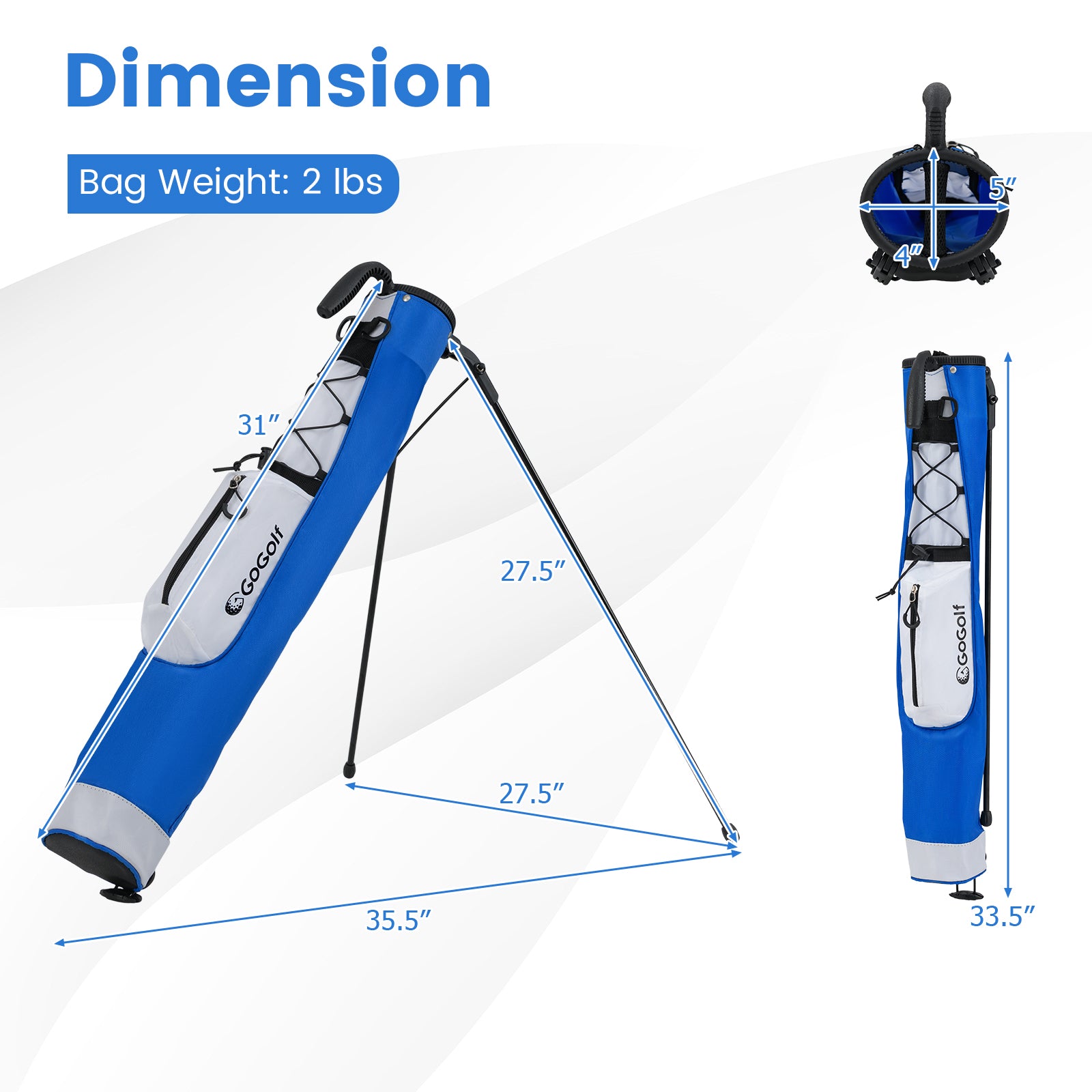 Lightweight Golf Stand Bag, White Golf at Gallery Canada