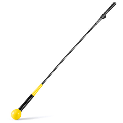 Golf Swing Trainer Aid 47inch/40inch/31.5inch Warm-up Practice Stick with Weighted Head for Grip, Yellow Golf at Gallery Canada
