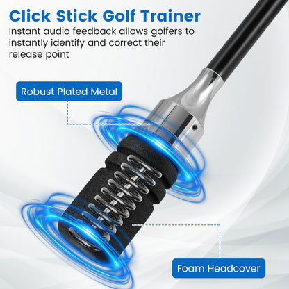 Golf Swing Trainer Click Stick Swing Training Aid for Speed Flexibility Balance, Black Golf at Gallery Canada