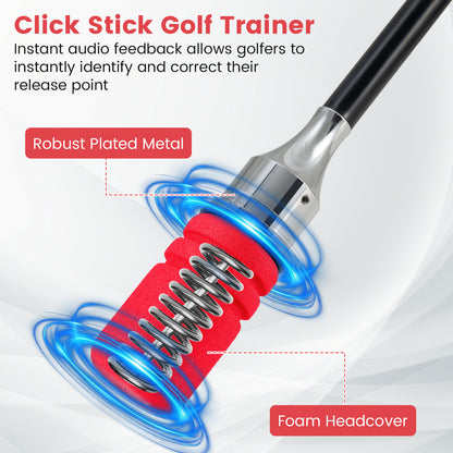 Golf Swing Trainer Click Stick Swing Training Aid for Speed Flexibility Balance, Red Golf at Gallery Canada