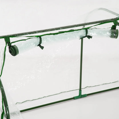 6' x 3' x 2.6' Mini Greenhouse, Portable, Zippered Doors, Clear Mini Greenhouses at Gallery Canada