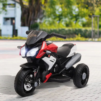 Kids Electric Motorcycle Ride-On Toy, 3 Wheels, Music, Horn, Lights, Red Electric Motorcycles at Gallery Canada