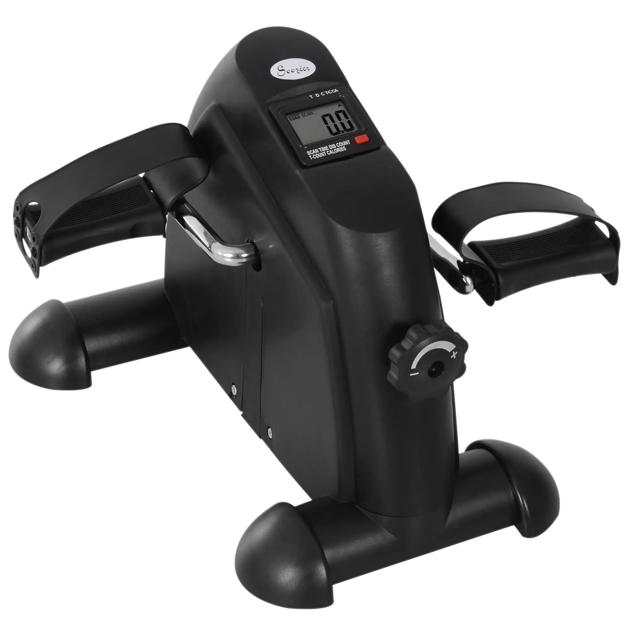 Portable Mini Pedal Exercise Bike, LCD Display, Black Exercise & Stationary Bikes Black at Gallery Canada