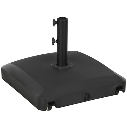 66 lb Heavy Duty Patio Umbrella Stand, Outdoor Garden Base, Black Umbrella Bases at Gallery Canada