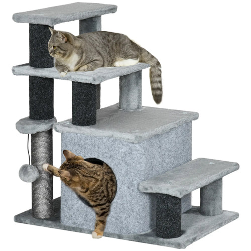 Cat Stairs with Scratching Posts, 23.6
