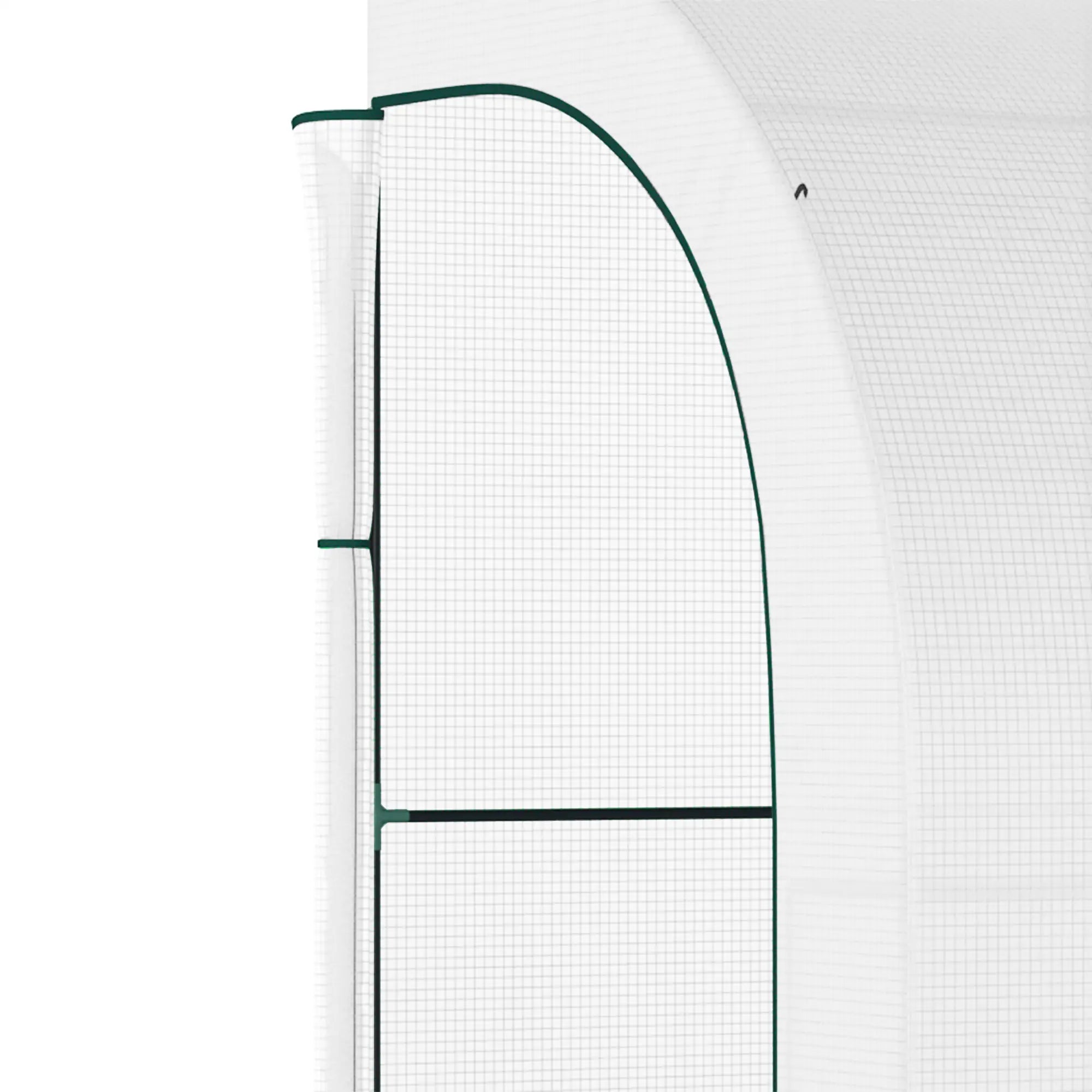 Walk-In Greenhouse, 10' x 5' x 7', PE Cover, Windows, Shelves, White Walk In Greenhouses at Gallery Canada