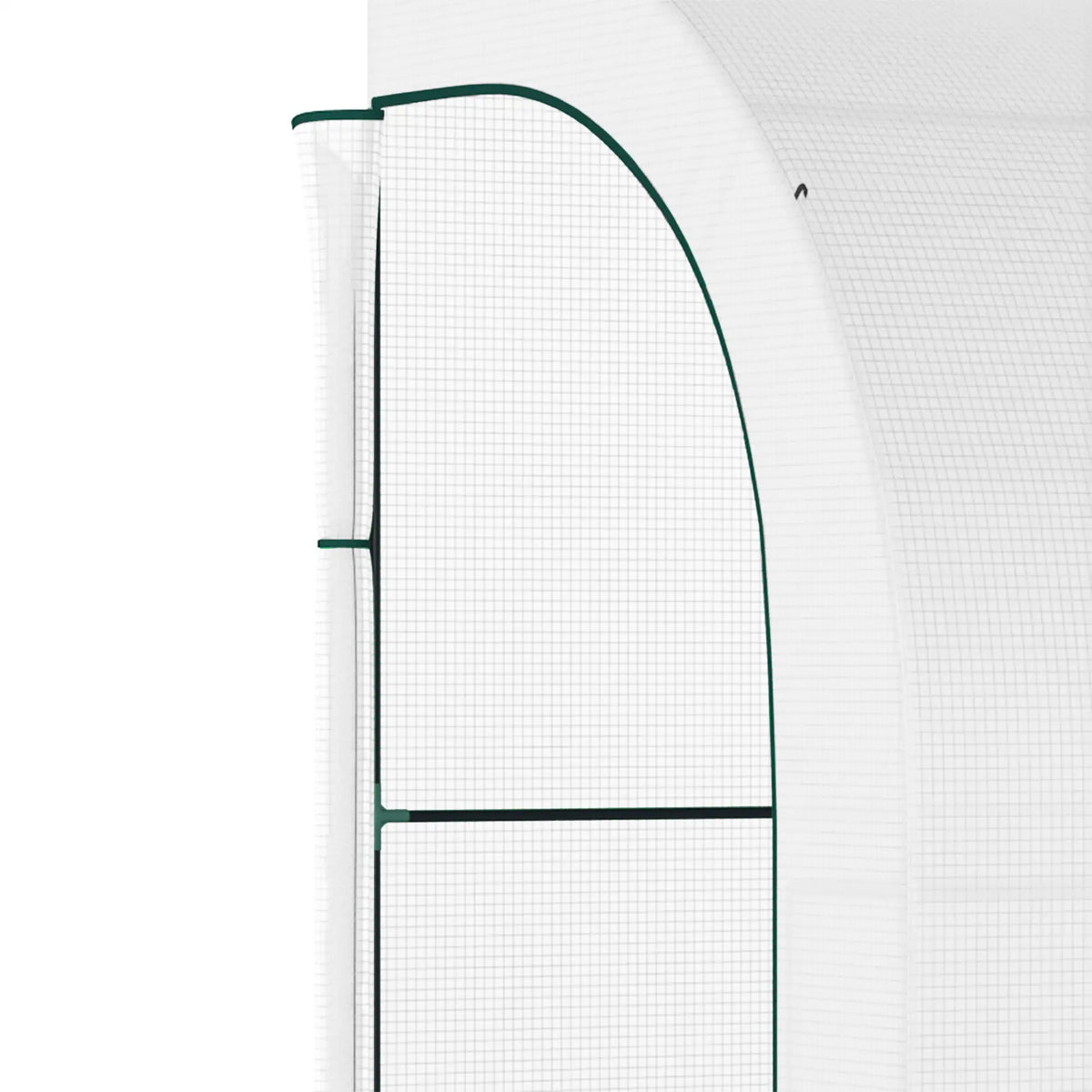 Walk-In Greenhouse, 10' x 5' x 7', PE Cover, Windows, Shelves, White Walk In Greenhouses at Gallery Canada