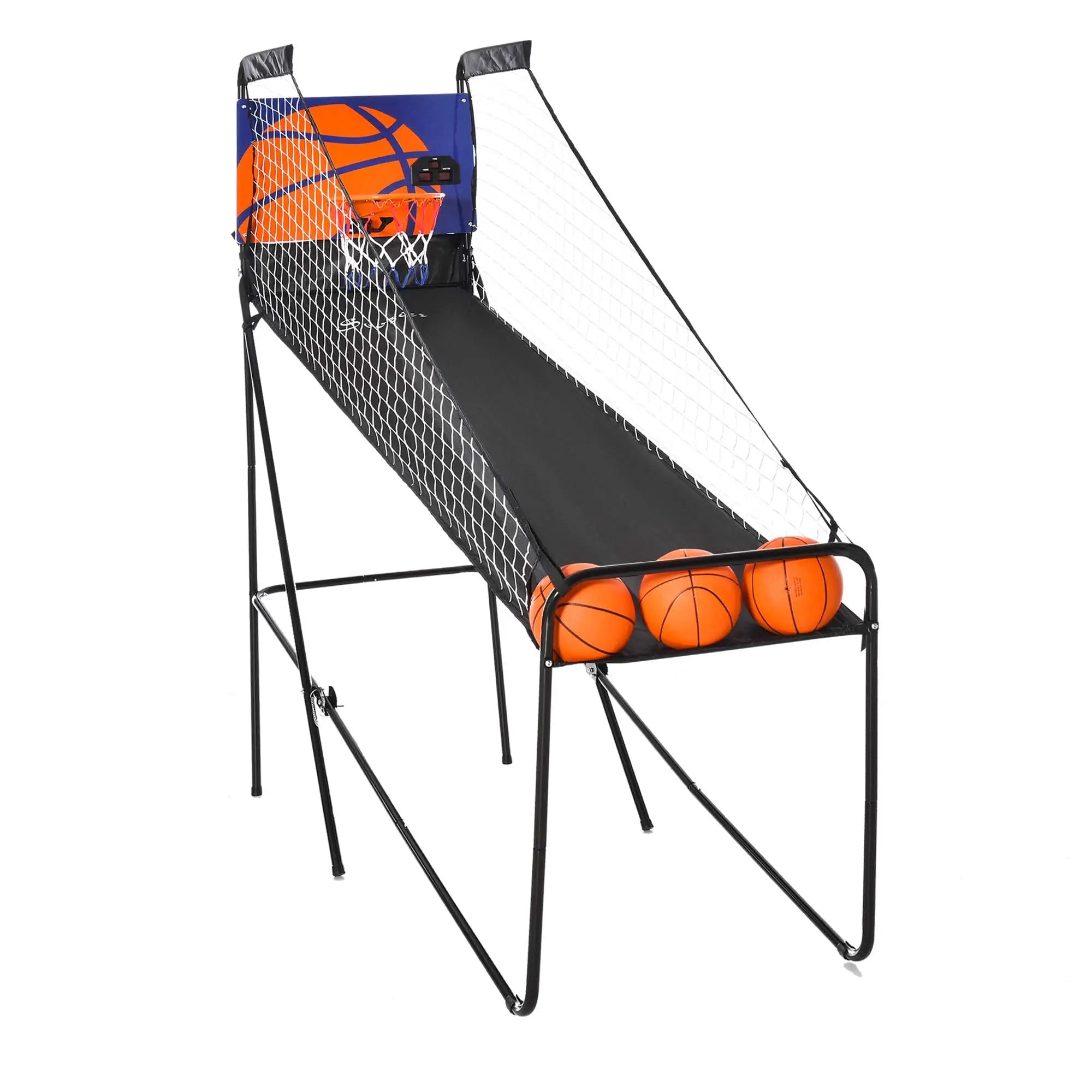 Basketball Hoop Arcade Game with Electronic Score Board, Black Basketball Black, White at Gallery Canada