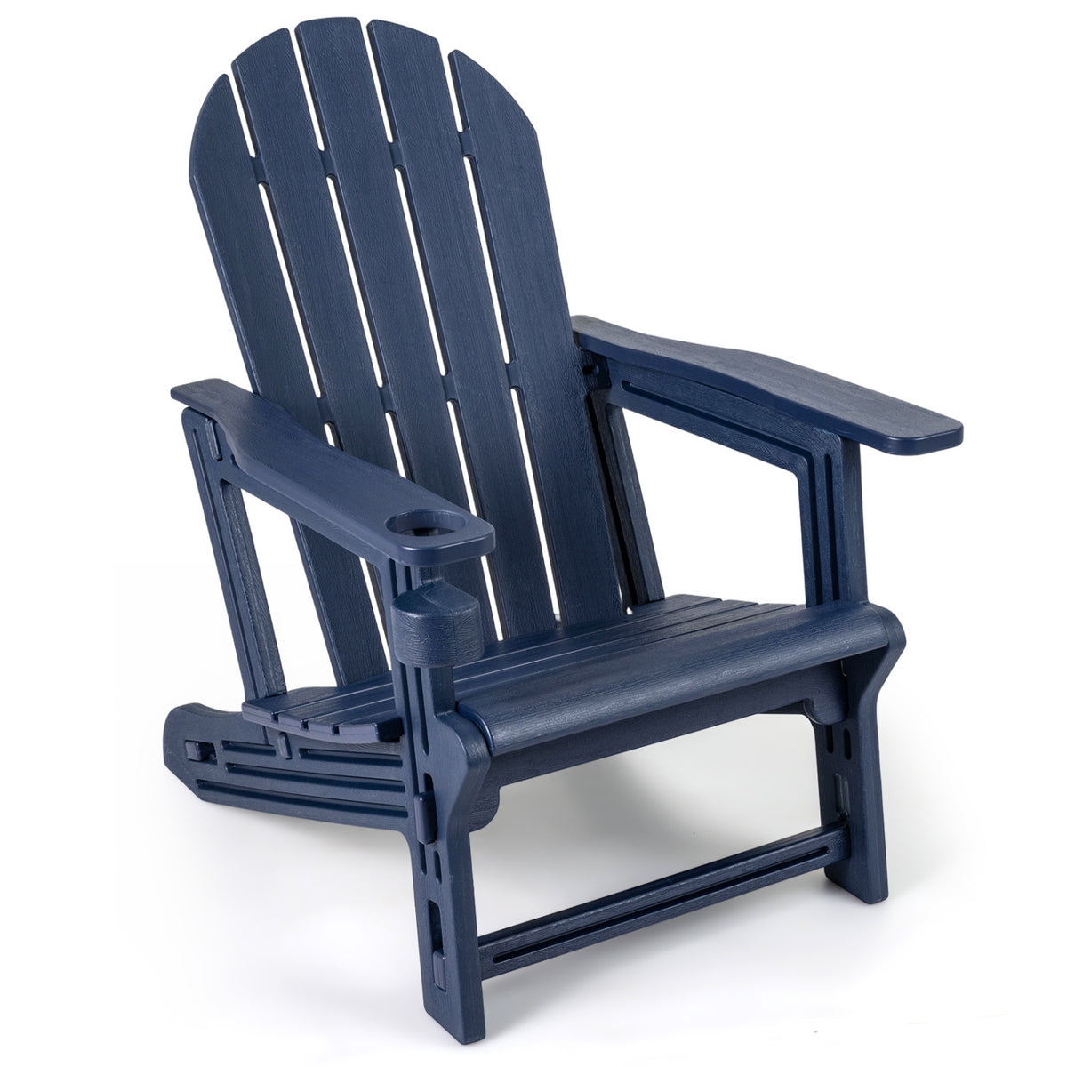 HDPE Adirondack Chair With Cup Holder, Patio, Blue Adirondack Chairs Blue at Gallery Canada