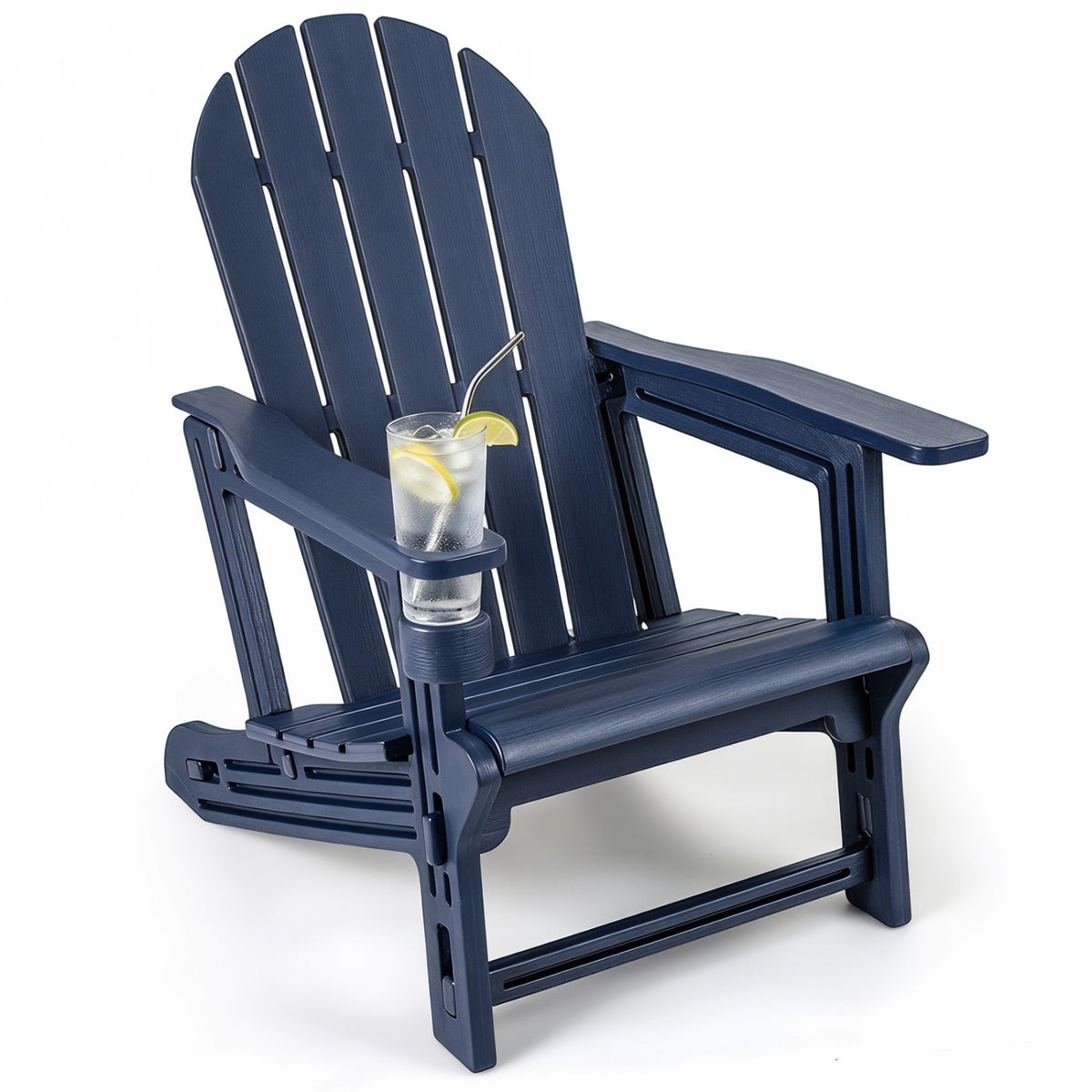 HDPE Adirondack Chair With Cup Holder, Patio, Blue Adirondack Chairs at Gallery Canada