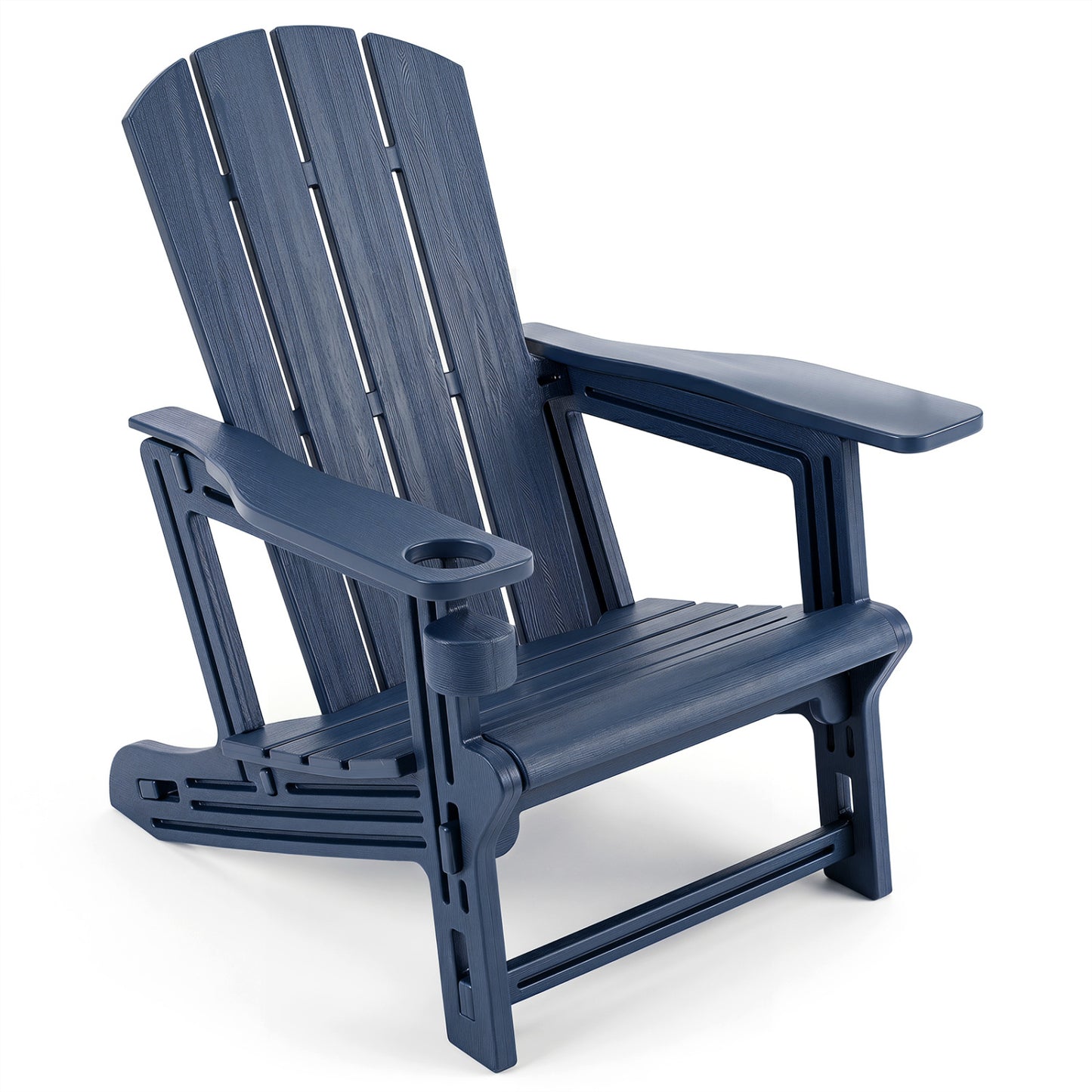 HDPE Adirondack Chair, Realistic Wood Grain, Blue Adirondack Chairs at Gallery Canada