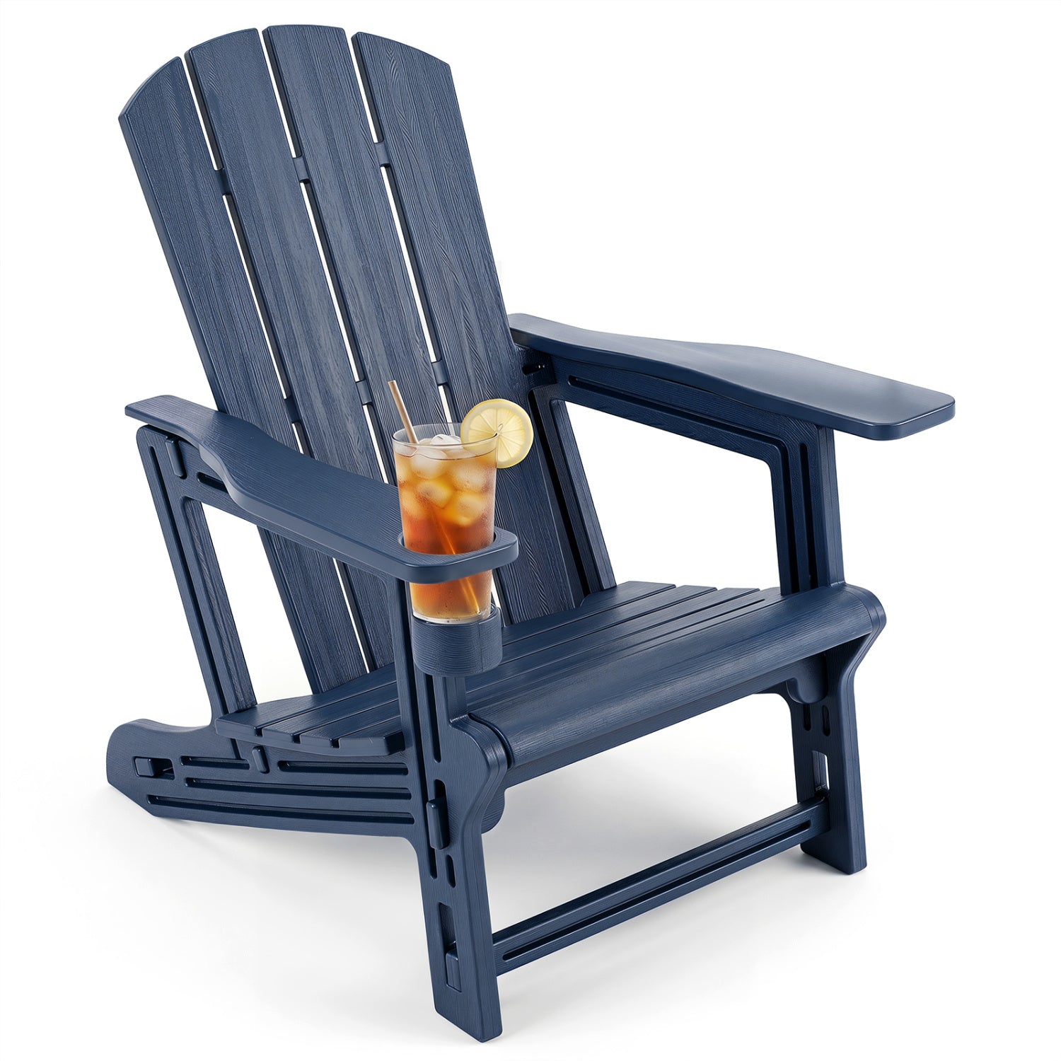 HDPE Adirondack Chair, Realistic Wood Grain, Blue Adirondack Chairs at Gallery Canada