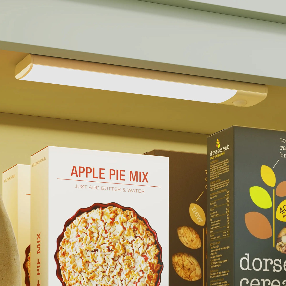 69.5" Tall Kitchen Pantry Cabinet, Motion Sensor LED Light, Green Kitchen Pantry Cabinets at Gallery Canada