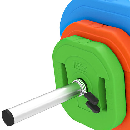 44lbs Adjustable Barbell Weight Set, Bar, Plates, Multicolour Dumbbells & Barbells at Gallery Canada