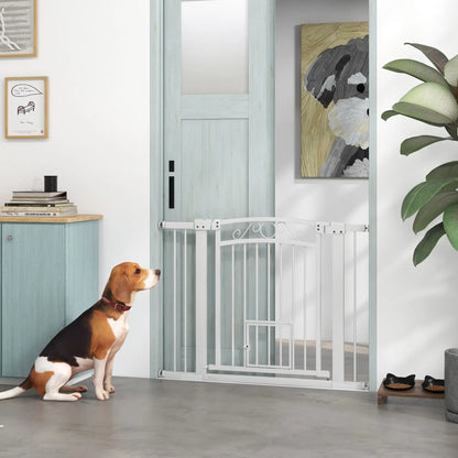 Walk Through Dog Gate, Small Pet Door, Auto Close, 30"-41" W x 30" H Houses, Kennels & Pens at Gallery Canada