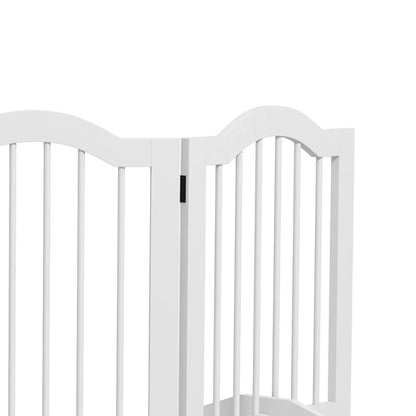 24"H Foldable 4-Panel Dog Gate Barrier, White Pet Gates at Gallery Canada