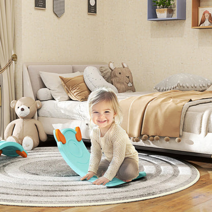 24.4" Kids Balance Board, Wobble Board Toddler Curved Rocker, Light Blue Kids Gym & Playmats at Gallery Canada