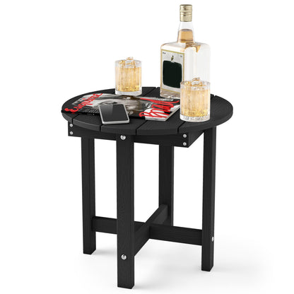 HIPS Adirondack Side Table with Weather-Resistant and Waterproof Top, Black Patio Coffee Tables at Gallery Canada