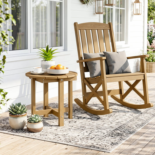 HIPS Adirondack Side Table with Weather-Resistant and Waterproof Top, Coffee Patio Coffee Tables Coffee at Gallery Canada